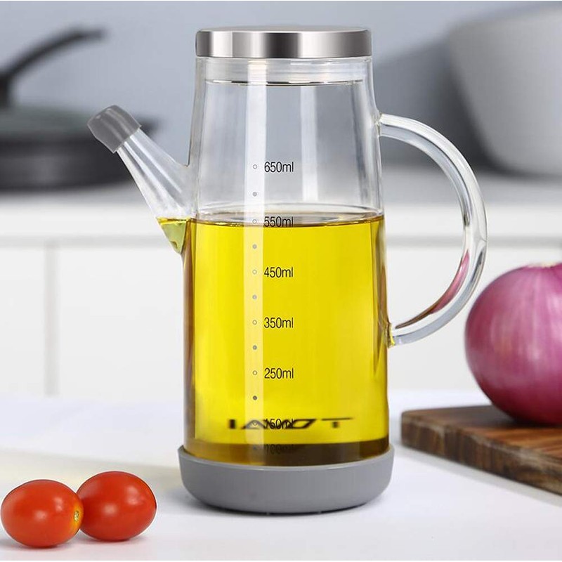 Olivenöl Spender Flasche, Speiseöl Essig für Küche, Grill, Pasta, Salate