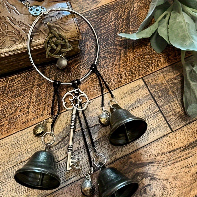 Witch Bells,Witches Bells for Home Protection,Handcrafted Witchcraft Decor,Decorative Wind Chimes