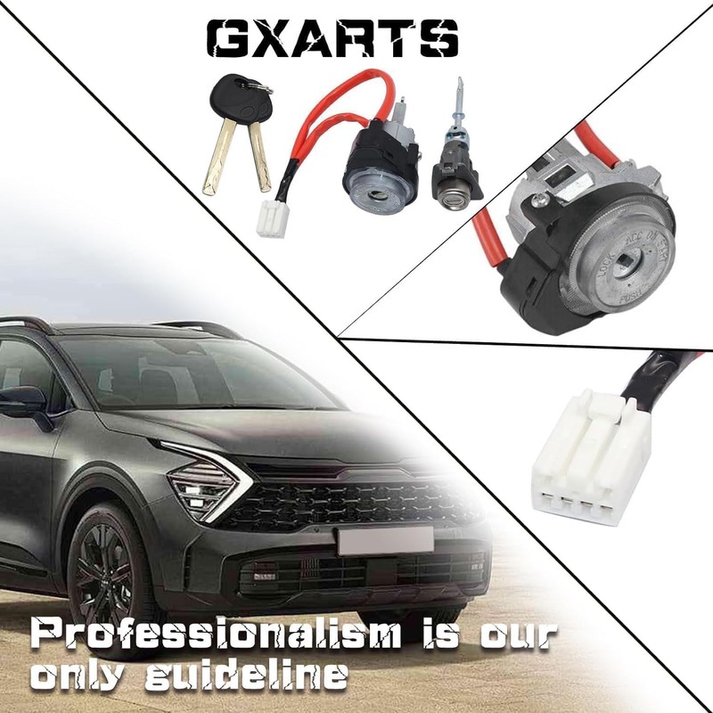 GXARTS Ignition Switch Lock Cylinder & Door Lock Cylinder with