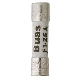 Bussmann GDA-100MA 100 Mamp Ceramic Fast Acting, High Breaking Capacity Cartridge 250 V Ul Recognized, 5 Pack