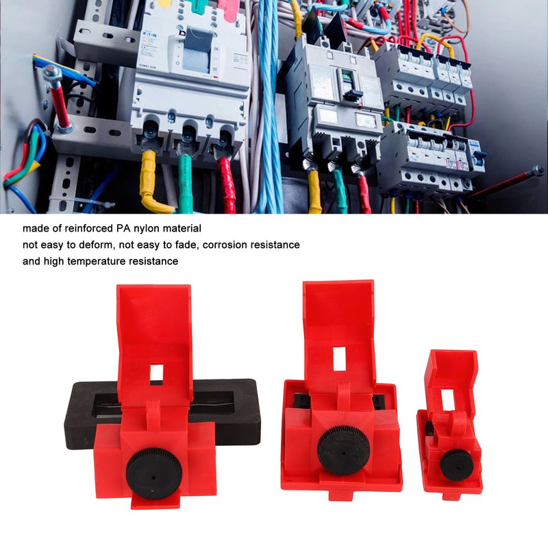 12 Pcs Single Pole Breaker Lock Out Device Nylon Breaker