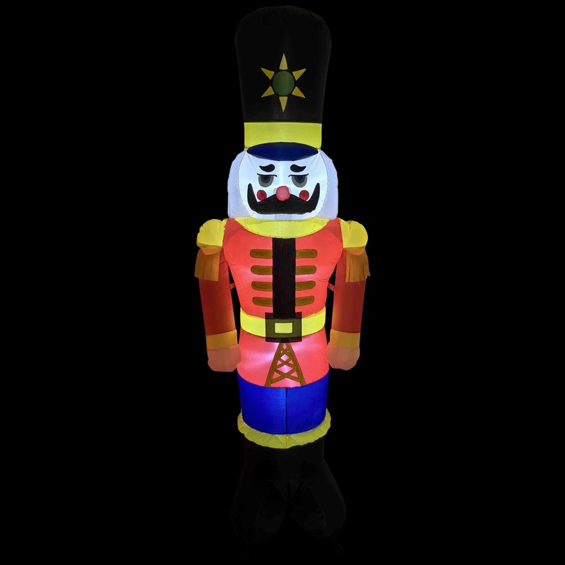 Lighted Inflatable Nutcracker Soldier Outdoor Christmas Decoration - 6.25'