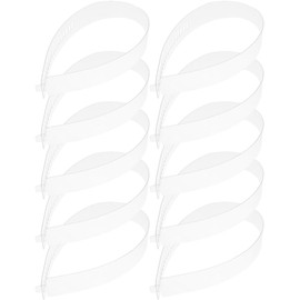Tiras de Fijación para Cuello en Pvc Blanco, 50 Piezas para Camisas y Blusas, Accesorio Funcional para Soporte de Collar y Uso Sencillo