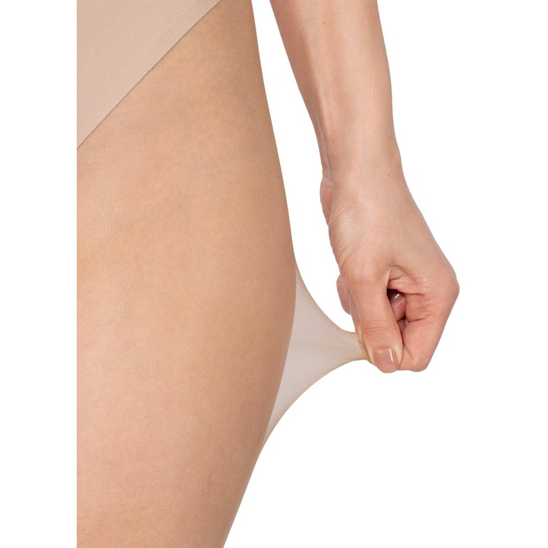 BANANALU 8 Denier Ultra Transparent Elastic Tights for Summer, natural