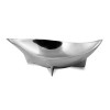 Homeroots 16" Silver Aluminum Oval Eye Shaped Centerpiece Bowl