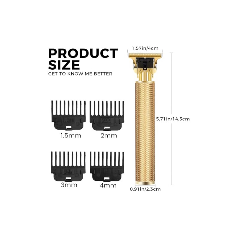 candyfouse Premium Cordless Beard and Hair Trimmer for Men, Professional