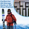 2-Pack Ski Tie Straps - Adjustable Ski Carry Bands with