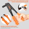 Meiwaltee Blind Riveter Set 4-in-1, Riveter Set with 200 Rivets