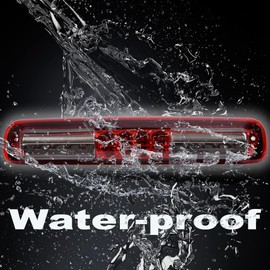 G-PLUS LED Third Brake Light Compatible With 1999-2006 Chevy Silverado GMC Sierra 1500 2500HD 3500,3RD Cargo LED Tail Lamps Chrome Housing Red & Smoky Lens