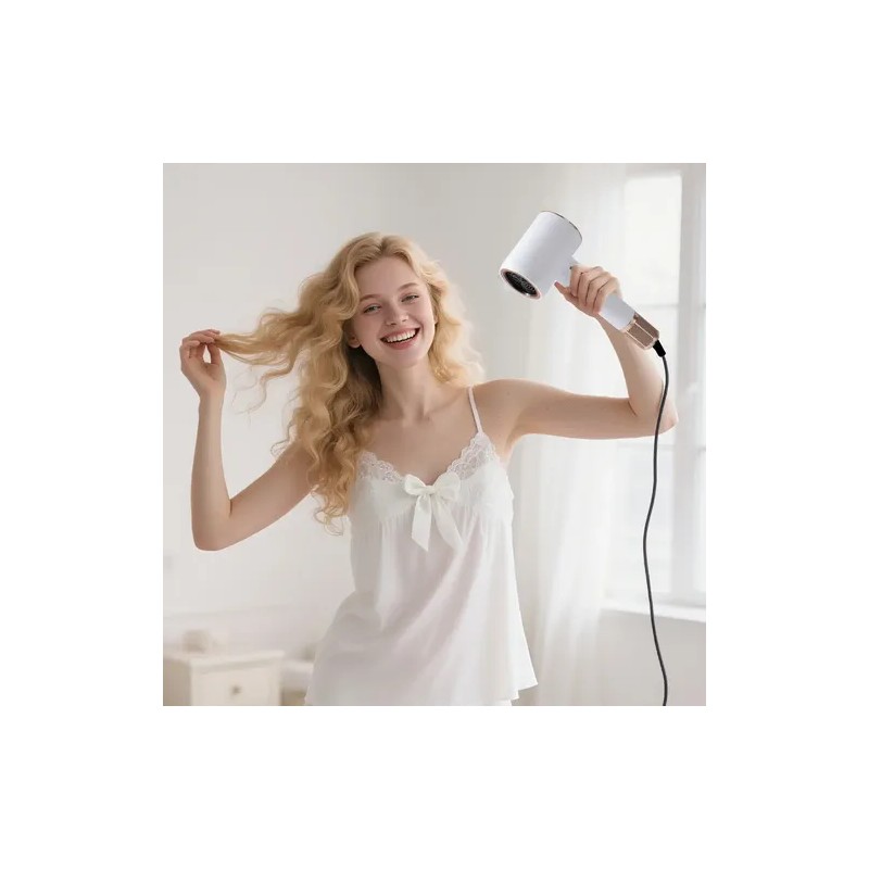Secadora Cabello Con Difusor Profesional Iones De Aire Frio