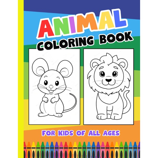 Animals Coloring Book - Simple and Easy Animal Coloring Pages: