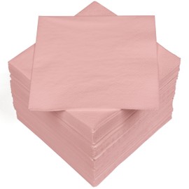 HEKU 30241-04: 100 Plain Napkins, 3-Ply, 33 x 33 cm, Pink