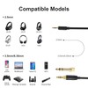 Xivip QC35 Audio Cable Coiled Headphones Aux Cord, with 6.35mm