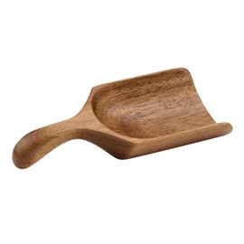 Santa Barbara Design Studio Wooden Scoop for Canisters Acacia Wood Scooper for Flour in Drawstring Bag, 2.5" W x 6.25" L x 1.2" Diameter, Big Dipper
