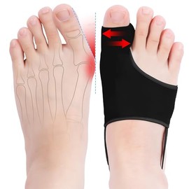 Bunion Correctors for Women and Men Toe Separator Splint with Adjustable Strap – Breathable Orthopedic Bunion Relief Kit for Day and Night Use – Comfortable Toe Alignment Support Pad for Foo