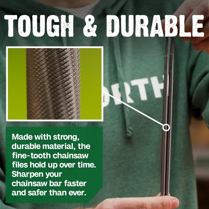 Forester Chainsaw Sharpener File Kit | Includes 2 Round Files,