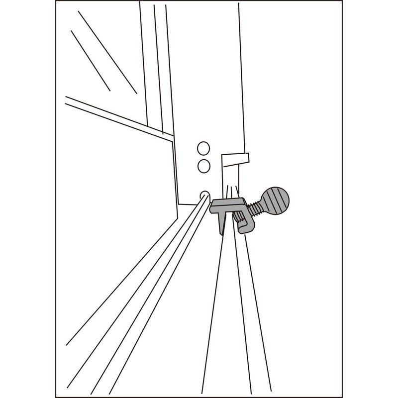 QCAA Single Small Sliding Window Security Lock, Aluminum, Oil Rubbed