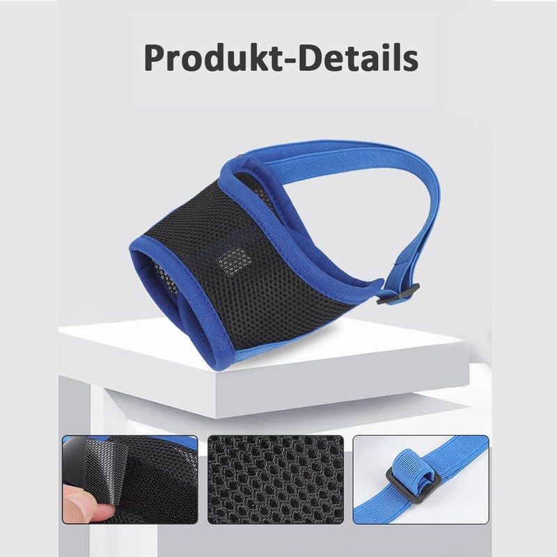 Coogime Muzzle for Dogs, Soft Muzzle with Breathable Mesh Cover,