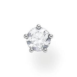 Thomas Sabo Women Single Stud Earring White Stone 925 Sterling Silver