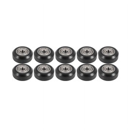 10Pcs Black 3D Printer Wheels, 3D Printer POM Pulley Wheels 625zz Linear Bearing Compatible for Ender 3/Ender 3 V2/Ender 3 Pro/Ender 3 Max/Ender 5 Series and CR 10 Series 3D Printer，Parts,Accessories