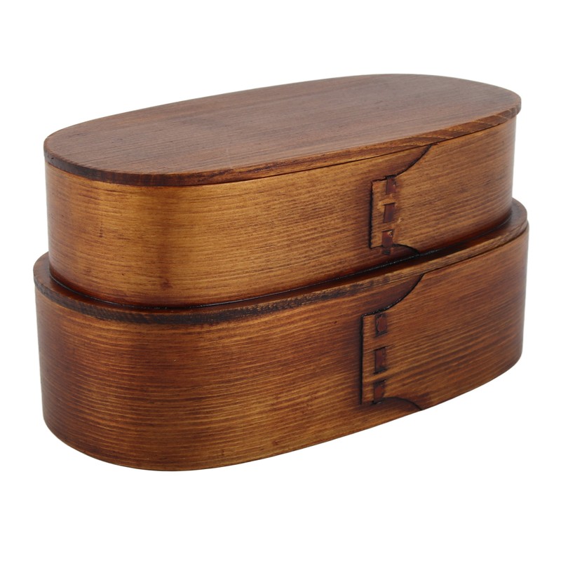 Lunch Box Set Japanese Style Wooden Food Storage Container for