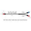 SHD RCA to 2RCA Subwoofer Cable Audio Cable 2RCA to