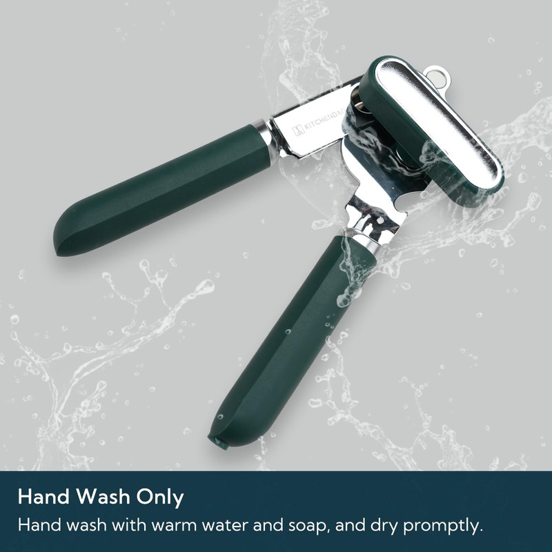 KITCHENDAO Manual Can Opener, Super Sharp Sandvik 12C27 Blade, Handheld