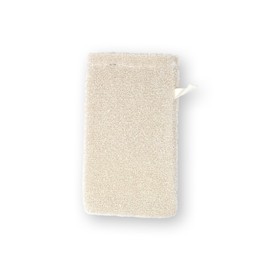 sositex | Wash Mitt, 14 x 25 cm, Premium Linen Product, Made in EU (White)