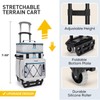 TOURIT 75 Can Insulated Rolling Cooler, Detachable Double Deck Beach