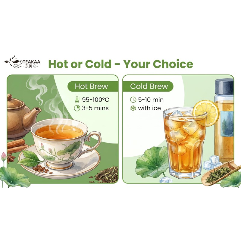 TEAKAA Lotus Leaf Tea | Traditional Chinese Lotus Leaf Herbal