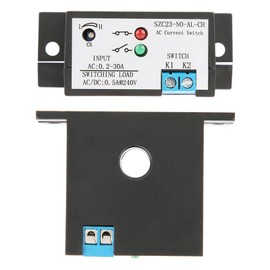Current Meter Switch, Closer Current Detection Switch Adjustable Normally Open Current Sensor Control Switch AC Monitoring Current Measuring Relay