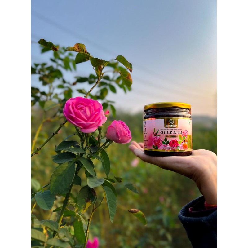 Eeva Extracts Lab-Tested Organic Rose Honey Jam – Raw &