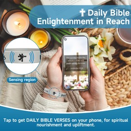 Outiuehee Daily Bible Verse Silicone Wristband for Men Women, Religious Wristband, Inspirational Scripture Present for Daily Motivation, Faith Hope Belief Bracelet, Gray