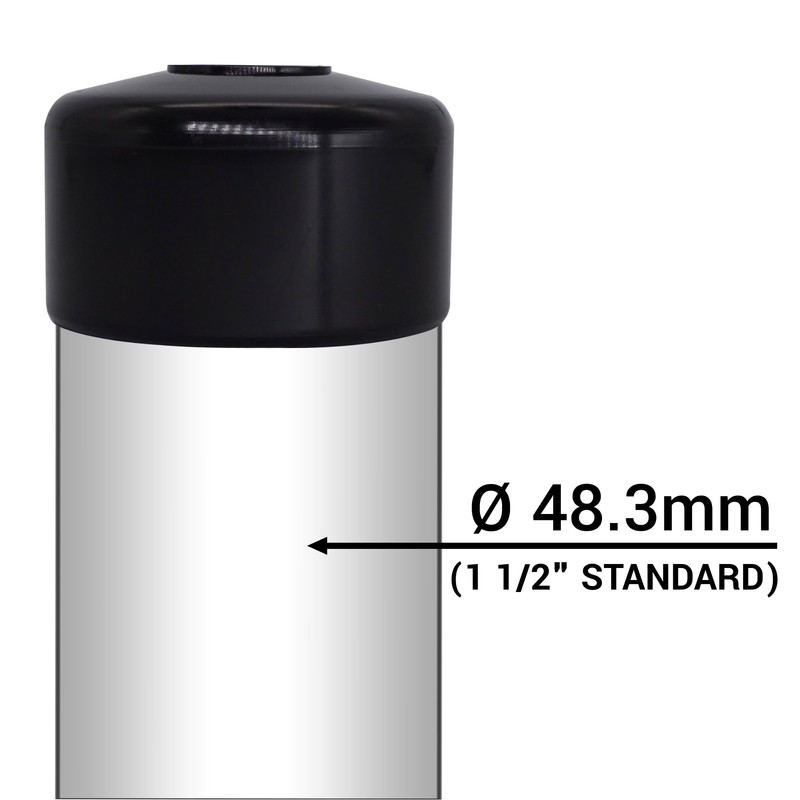 SKIR'CO Pack of 30 Fence Post Caps Round 48.3 mm