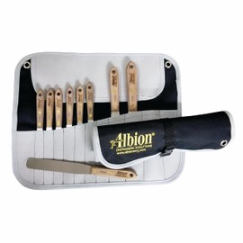 Albion Engineering 258-G01 9-Piece Classic Spatula Set in Tool Wrap Navy