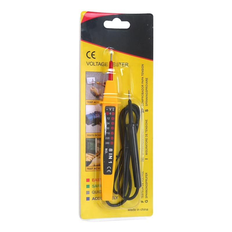 Electric AC/DC Voltmeter Ammeter Circuit Voltage Detector Pen Tester 6-380V