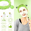 WLLHYF Cute Frog Headband Spa Headband Frog Eye Makeup Headband