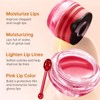 Leogony 2PCS Honey Pot Lip Balm Set, Moisturizing Strawberry Honeybalm