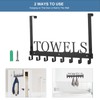 Azmoncy Over The Door Hooks, Towel Rack for Bathroom Towel