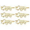 100pcs Golden Dinosaur Paper Clips Increase Slip Resistance Anti Rust