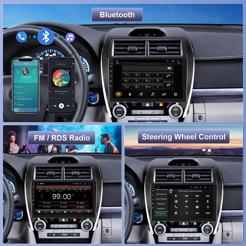 Car Radio Stereo for Toyota Camry 2012 2013 2014, Rimoody