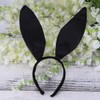 FRCOLOR Bunny Ears Headband Black Rabbit Ear Hair Hoop Bunny