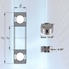 A ABSOPRO Pack of 20 Grooved Ball Bearings Replacement 682ZZ