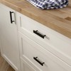 Franklin Brass Matte Black Simple Chamfered Pull, Cabinet Handles and