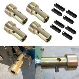 2 Pairs of Cat 2 Quick Hitch Adapter Bushings Kit for 3-Point Farm Tractor with Quick Hitch System