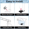 2 Pack Toilet Flapper Replacement Kit 2 Inch Universal Toilet