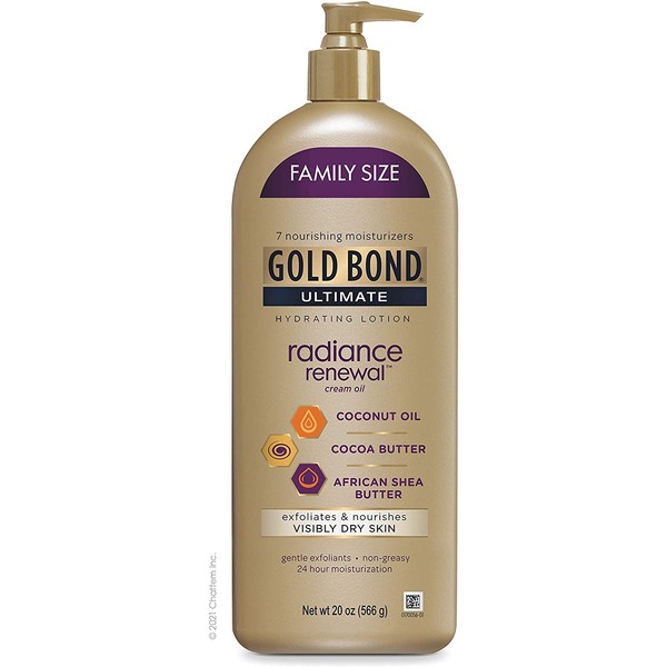Gold Bond Radiance Renewal Hydrating Lotion, for Visibly Dry Skin, Family Size, 20 oz