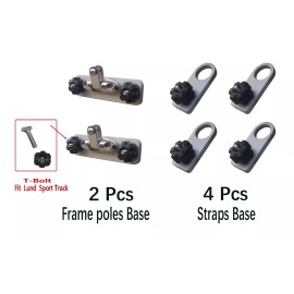 Brocraft Lund Sport Track Bimini Top Mount / Lund Boat Bimini Top Bracket