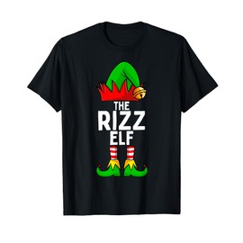 Rizz Elf Matching Family Christmas Funny Silly Teen Boys T-Shirt
