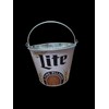 Miller Lite Brand Logo; 1.25 US Gallons "Beer Bucket" Galvanized